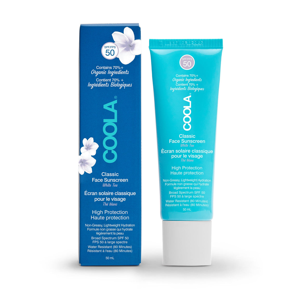 COOLA Classic Face Organic Sunscreen Lotion SPF 50 - White Tea